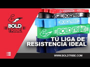Pack 3 Ligas de Resistencia Bold Tribe #3 Azul Light + 7 Bonos