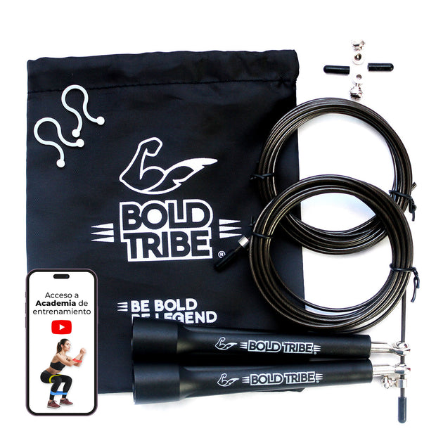 Cuerda para saltar con balero metálico cuerda para saltar master jump de bold tribe speed rope comba de salto 