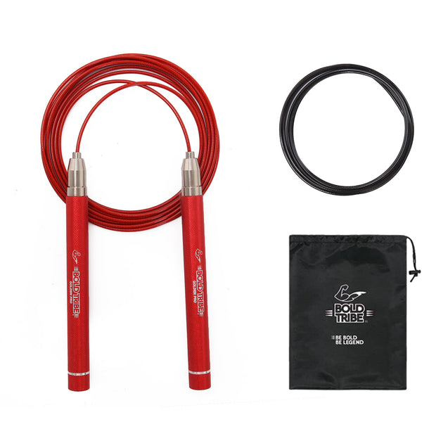 Cuerda para saltar con balero metálico cuerda para saltar golden pro de bold tribe speed rope comba de salto auto ajuste self lock
