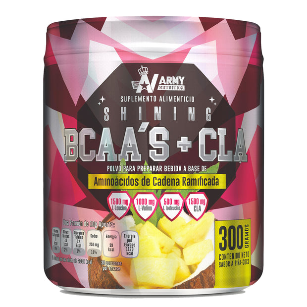 Shining Aminoácidos | BCAA + CLA Ratio 10:1:1 | 30 Servicios