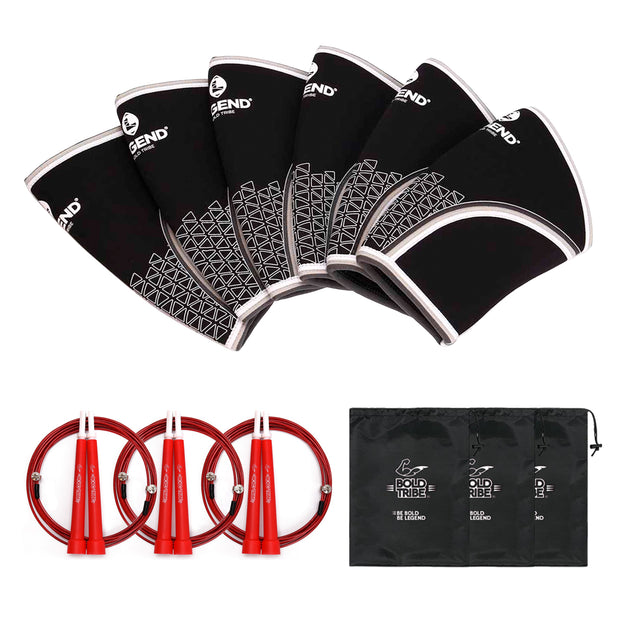 Rodilleras Legend 7mm Neopreno 100% Premium knee wraps crossfit powerlifting