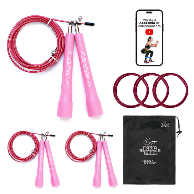 Cuerda para saltar con balero metálico cuerda para saltar master jump de bold tribe speed rope comba de salto 