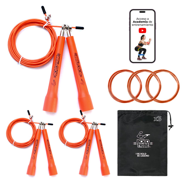 Cuerda para saltar con balero metálico cuerda para saltar master jump de bold tribe speed rope comba de salto 