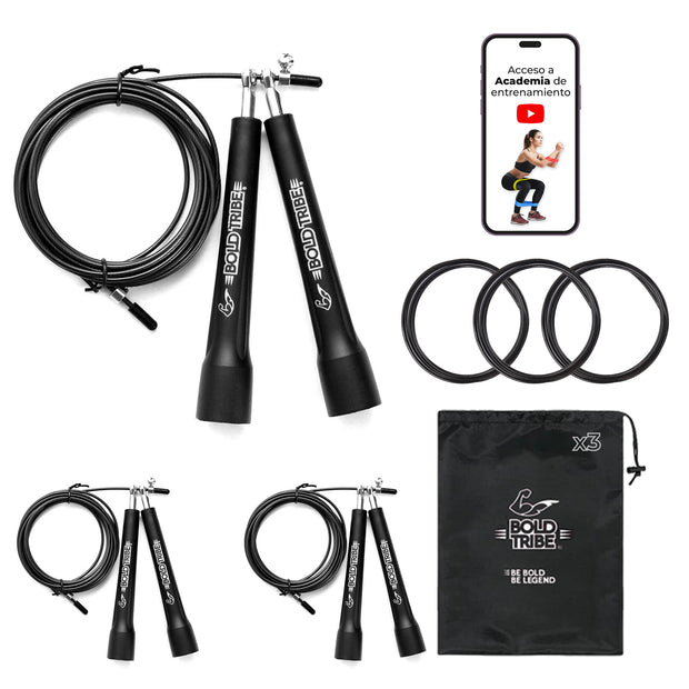 Cuerda para saltar con balero metálico cuerda para saltar master jump de bold tribe speed rope comba de salto 