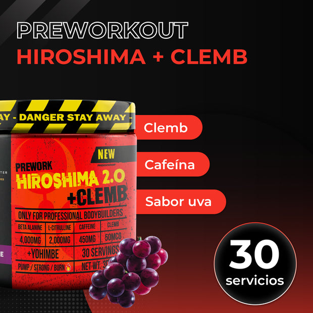 Preentrenador Hiroshima + Clemb Workout Con 30 Servicios
