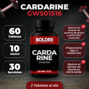 Cardarine GW-501516 | Definición Muscular | 60 Tabletas 30 Servicios 20mg | Bolder