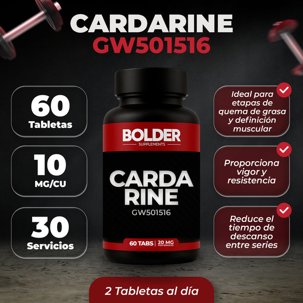 Cardarine GW-501516 | Definición Muscular | 60 Tabletas 30 Servicios 20mg | Bolder