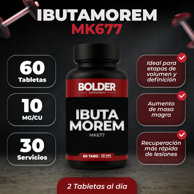 Ibutamorem 60 Tabletas 20mg 30 Servicios MK677 | Bolder