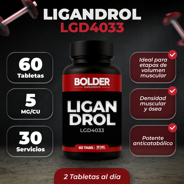 Ligandrol LGD-4033 | Aumento Masa Muscular | 60 Tabletas 30 Servicios 10mg | Bolder