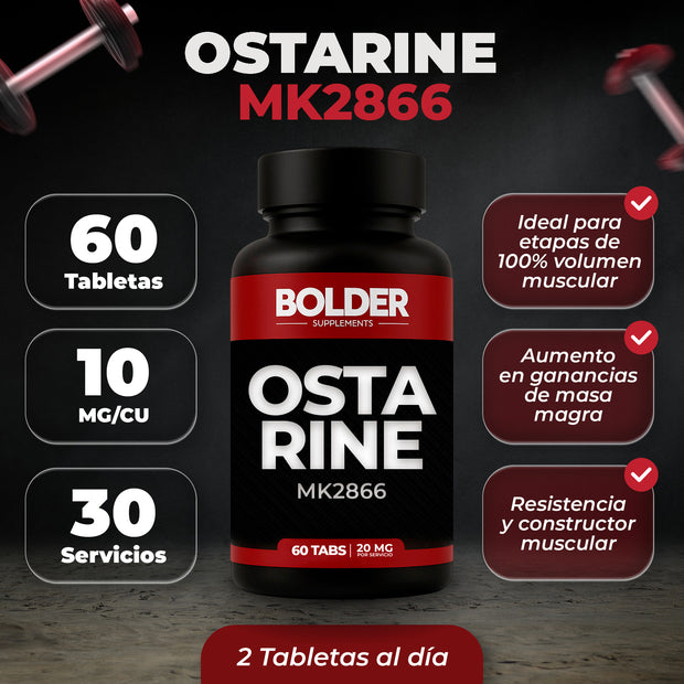 Ostarine MK2866 | Volumen Masa Magra | 60 Tabletas 30 Servicios 20mg | Bolder