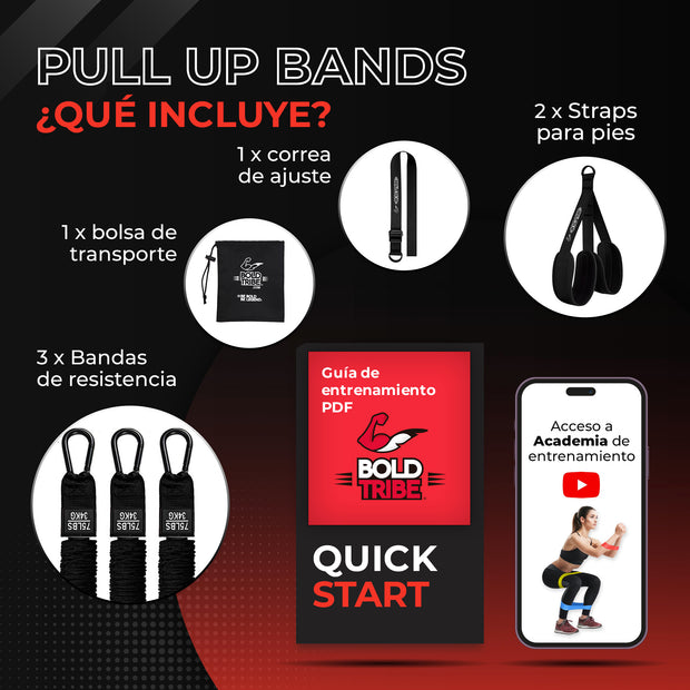ligas de resistencia dominadas pull ups bandas de resistencia bold tribe bandas elasticas