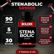Stenabolic SR-9009 | Definición Muscular Sin Perdida de Masa | 90 Tabletas 45 Servicios 10mg | Bolder
