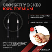 Cuerda para saltar con balero metálico cuerda para saltar golden pro de bold tribe speed rope comba de salto auto ajuste self lock