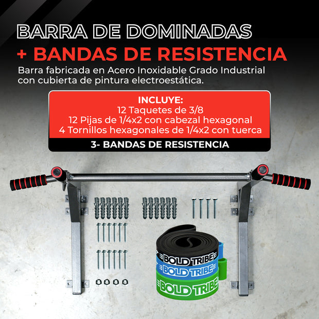 Barra Dominadas Multifuncional Calistenia Pull Ups Gym 300Kg
