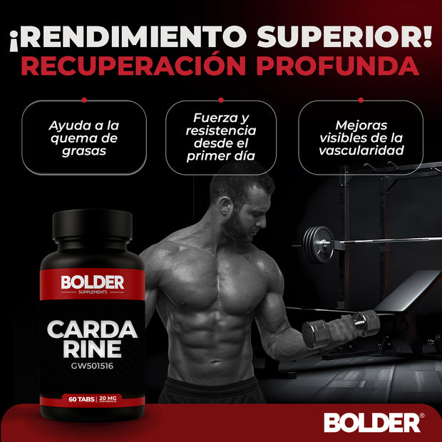 Cardarine GW-501516 | Definición Muscular | 60 Tabletas 30 Servicios 20mg | Bolder