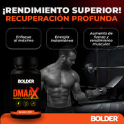 DMAA X | Preentrenador Quemador Extremo | 60 Cápsulas 60 Servicios 66mg | Bolder