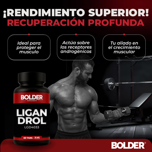 Ligandrol LGD-4033 | Aumento Masa Muscular | 60 Tabletas 30 Servicios 10mg | Bolder