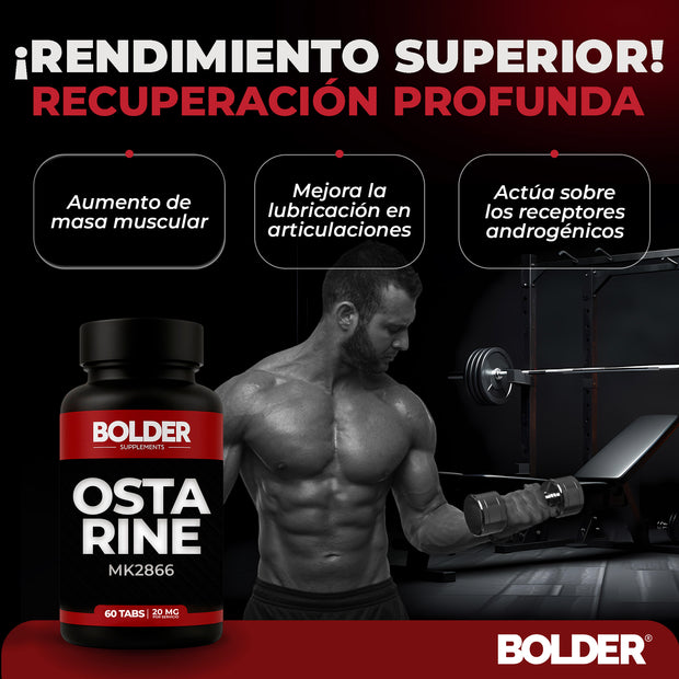 Ostarine MK2866 | Volumen Masa Magra | 60 Tabletas 30 Servicios 20mg | Bolder