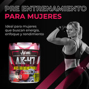 AK-47 For Her | Pre Workout Suplemento Alimenticio 2 en 1 | 30 Servicios