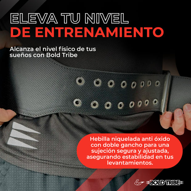 Cinturón Powerlifting Faja Gym Levantar Pesas Cinto Piel 6mm