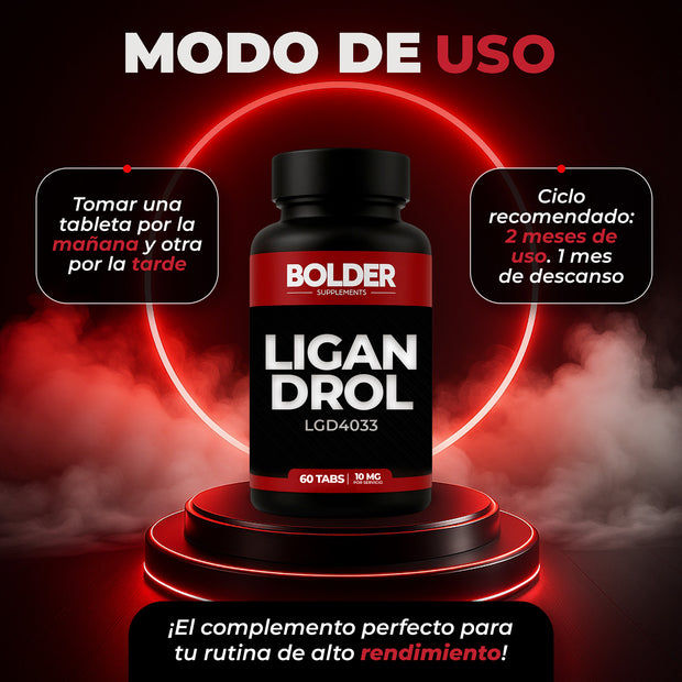Ligandrol LGD-4033 | Aumento Masa Muscular | 60 Tabletas 30 Servicios 10mg | Bolder