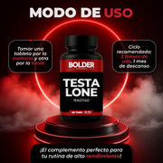 Testalone RAD-140 | Precursor Testo Fuerza Volumen | 60 Tabletas 30 Servicios 20mg | Bolder