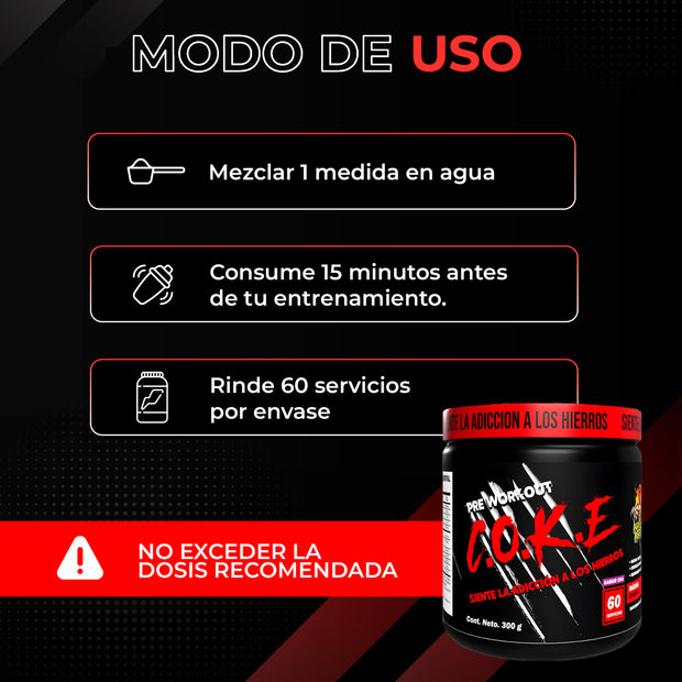 pre entrenador pre workout pre entreno coke clemb