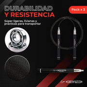 Cuerda para saltar con balero metálico cuerda para saltar golden pro de bold tribe speed rope comba de salto auto ajuste self lock