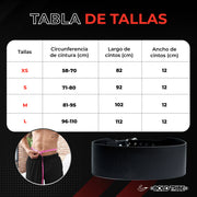 Cinturón Powerlifting Faja Gym Levantar Pesas Cinto Piel 6mm