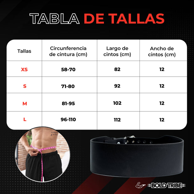 Cinturón Powerlifting Faja Gym Levantar Pesas Cinto Piel 6mm