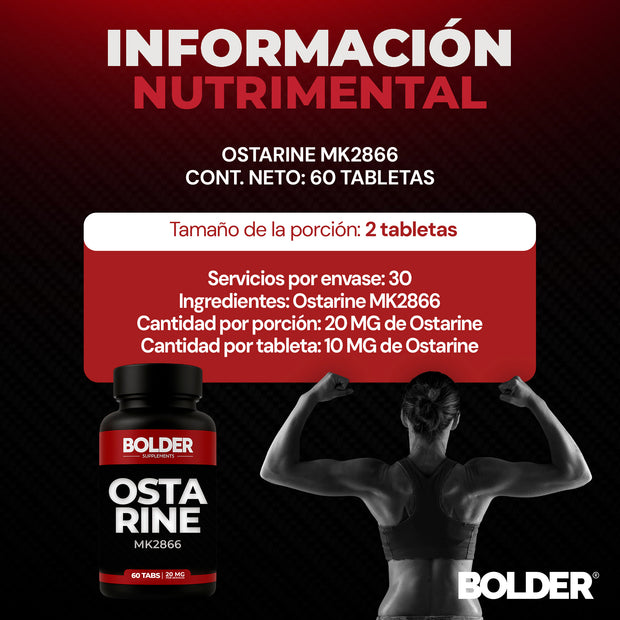 Ostarine MK2866 | Volumen Masa Magra | 60 Tabletas 30 Servicios 20mg | Bolder