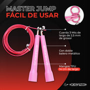 Cuerda para saltar con balero metálico cuerda para saltar master jump de bold tribe speed rope comba de salto 