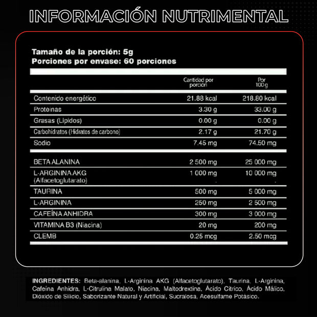 pre entrenador pre workout pre entreno coke clemb