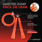 Cuerda para saltar con balero metálico cuerda para saltar master jump de bold tribe speed rope comba de salto 