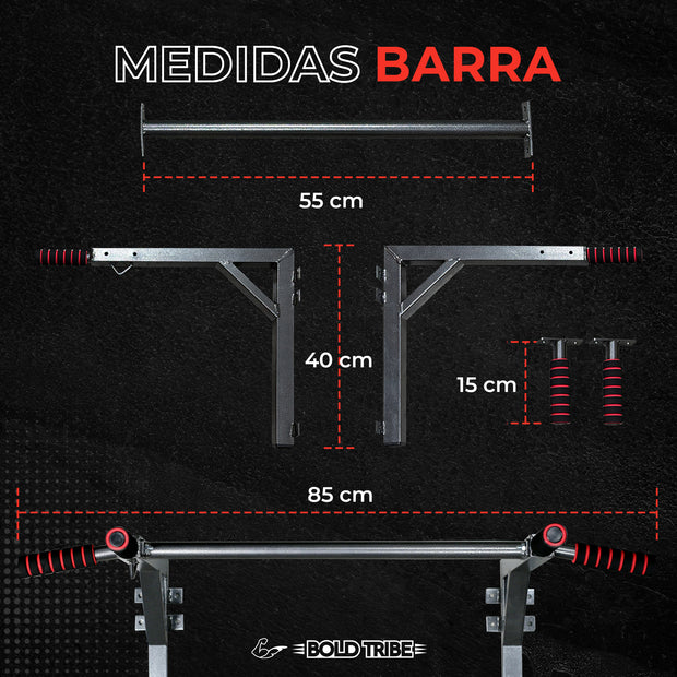 Barra Dominadas Multifuncional Calistenia Pull Ups Gym 300Kg