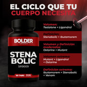 Stenabolic SR-9009 | Definición Muscular Sin Perdida de Masa | 90 Tabletas 45 Servicios 10mg | Bolder