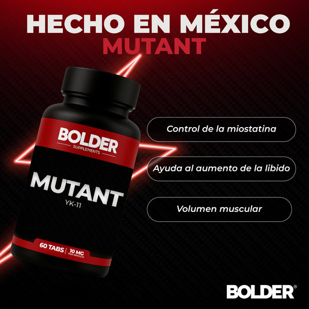 Mutant YK-11 | Masa Muscular Fuerza | 60 Tabletas 30 Servicios 10mg | Bolder