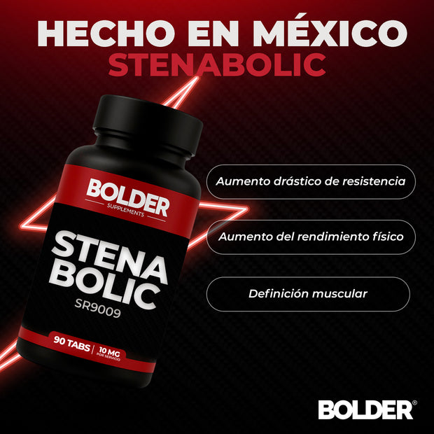 Stenabolic SR-9009 | Definición Muscular Sin Perdida de Masa | 90 Tabletas 45 Servicios 10mg | Bolder