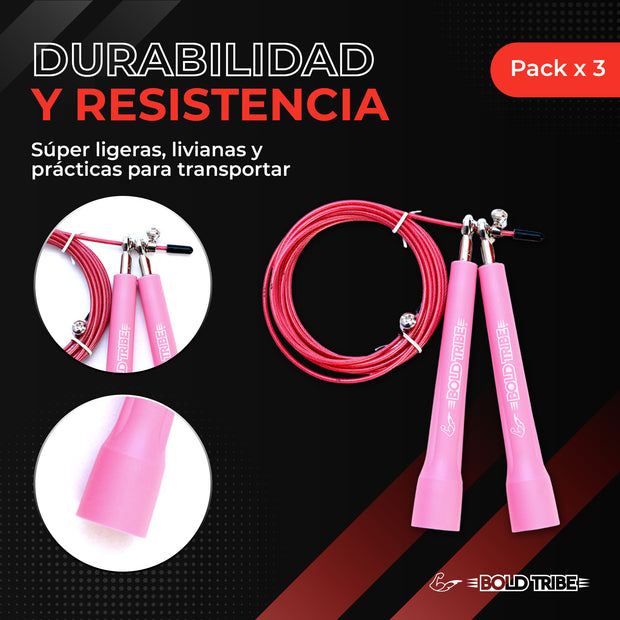 Cuerda para saltar con balero metálico cuerda para saltar master jump de bold tribe speed rope comba de salto 