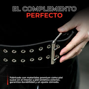 Cinturón Powerlifting Faja Gym Levantar Pesas Cinto Piel 6mm