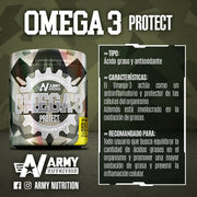 Omega 3 Protect Salmón Oil: Cápsulas a base de Aceite Puro de Salmón. Contiene: Ácido Eicosapentaenoico (EPA) y Docosahexaenoico (DHA). Ingredientes de origen natural. Contiene 90 cápsulas de 1000 mg cada una.