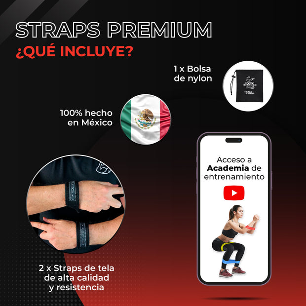 Straps Para Gym Correas Crossfit Pesas Peso Muerto Levantamiento Pesas Powerlifting Bold Tribe