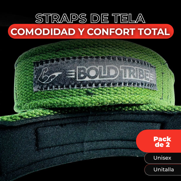 Straps Para Gym Correas Crossfit Pesas Peso Muerto Levantamiento Pesas Powerlifting Bold Tribe