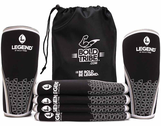 Rodilleras Legend 7mm Neopreno 100% Premium knee wraps crossfit powerlifting