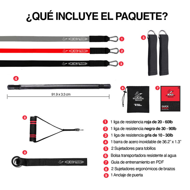 Ligas de resistencia bold tribe crossfit legendary pack bandas de ejercicio