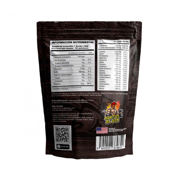 Hydro Zero | Proteína Hidrolizada 0 Carbs 0 Grasa 0 Lactosa BCAAs 33 Servicios 2.2 Lbs