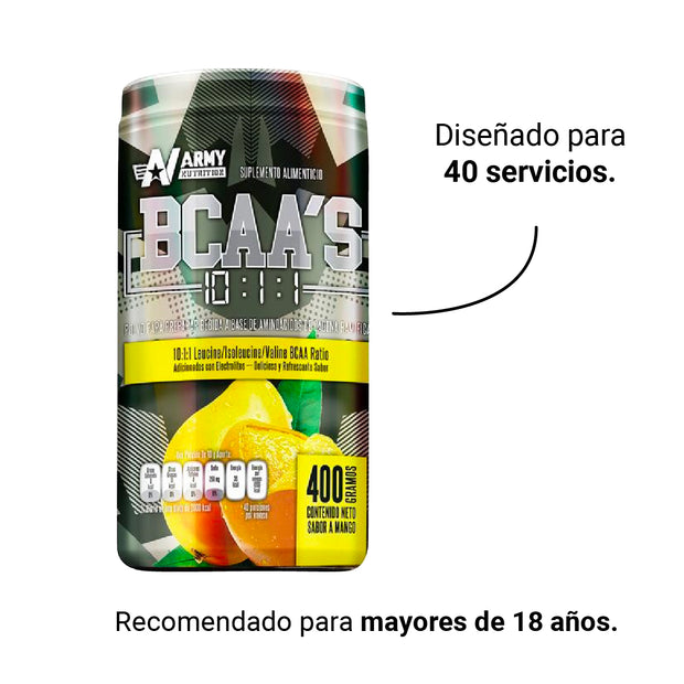 Aminoácidos Bcaas Con Carga Extra Leucina Ratio 10:1:1 40 Servicios