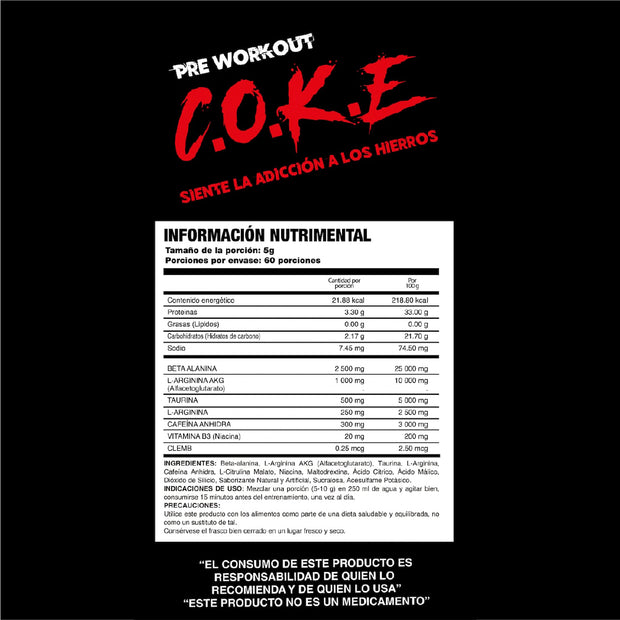 Coke + Clemb | Pre Entrenamiento 2 En 1 Con 60 Servicios