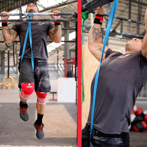 Set 2 Ligas Bandas Resistencias Crossfit Azul Light #3