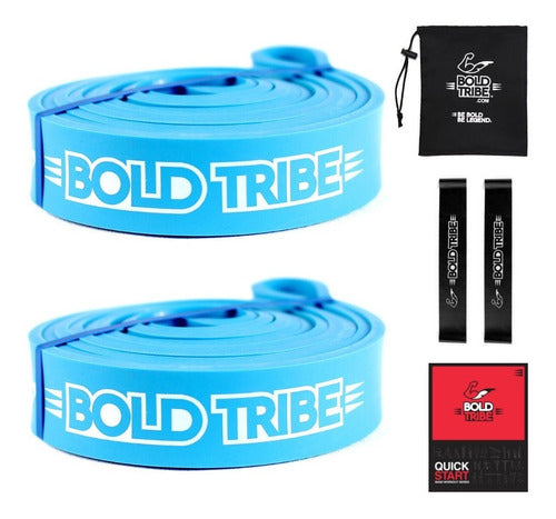 Set 2 Ligas Bandas Resistencias Crossfit Azul Light #3